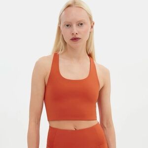 Girlfriend Collective Paloma Racerback Bra in Azalea
